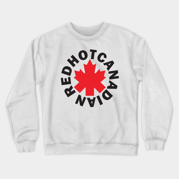 Red Hot Canadian Crewneck Sweatshirt by MitchLudwig